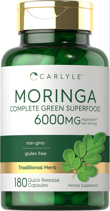 Moringa Oleifera, 6000 mg (per serving), 180 Quick Release Capsules