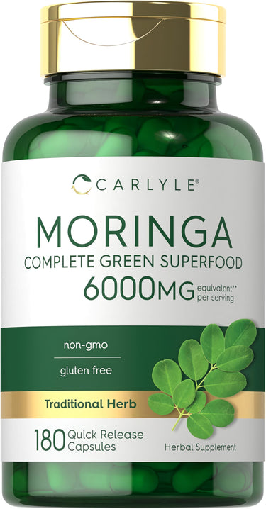 Moringa Oleifera, 6000 mg (per serving), 180 Quick Release Capsules
