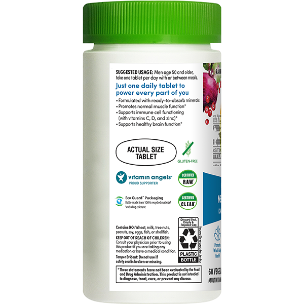 Men's One 50+ plus Real Food Nutrients, 150 Vegetarian Caplets