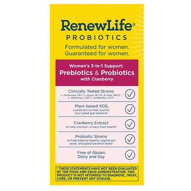 Women's Daily 3-in-1 Prebiotics & Probiotics, 60 Delayed Release Vegan Caps