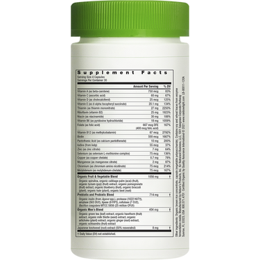 Certified Men's Multivitamin, 120 Vegetarian Capsules