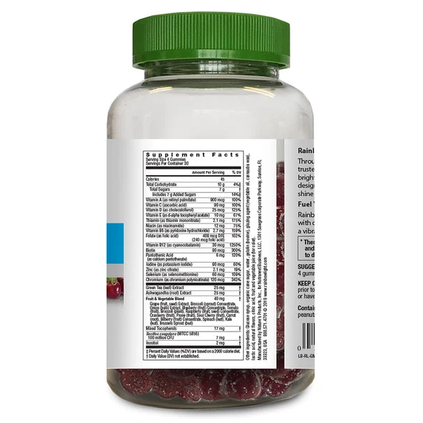 Men's Energy Multivitamin + Real Food Nutrients Gummies, 120 Vegetarian Gummies