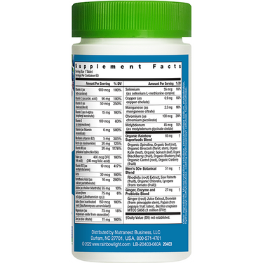Men's One 50+ plus Real Food Nutrients, 150 Vegetarian Caplets