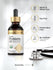 Probiotic bottle with icons indicating gluten, wheat, soy, and preservative free; no artificial colors, flavors, or sweeteners.