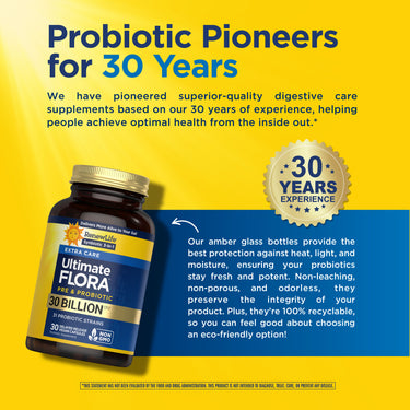 Ultimate Flora Extra Care Probiotic 30 Billion, 30 Delayed Release Vegan Caps