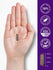 A brown capsule, measuring 3/4 inch long, rests on an outstretched hand, highlighting its size and detail for clarity.