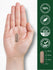 A brown capsule, measuring three-quarters of an inch, is held in a hand.