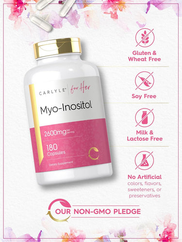 Myo-Inositol, 2600 mg (per serving), 180 Quick Release Capsules