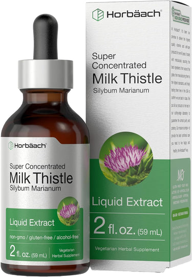 Milk Thistle Seed Liquid Extract Alcohol Free, 2 fl oz (59 mL) Dropper Bottle