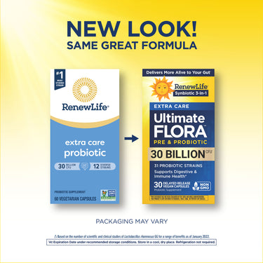 Ultimate Flora Extra Care Probiotic 30 Billion, 30 Delayed Release Vegan Caps
