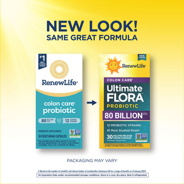 Ultimate Flora Colon Care Probiotic 80 Billion, 30 Delayed Release Vegan Caps