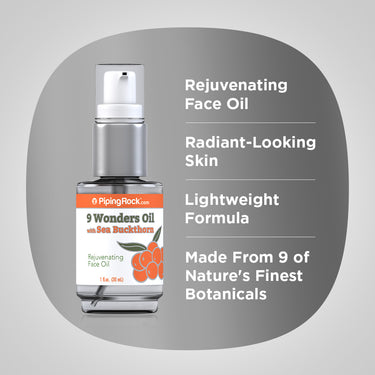 9 Wonders Oil with Sea Buckthorn, 1 fl oz (30 mL) Pump Bottle