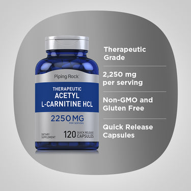 Acetyl L-Carnitine, 2250 mg (per serving), 120 Quick Release Capsules