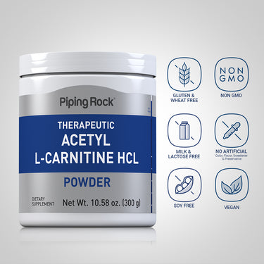 Acetyl L-Carnitine Powder, 10.58 oz (300 g) Bottle