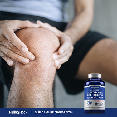 Advanced Triple Strength Glucosamine Chondroitin MSM Plus Turmeric, 180 Coated Caplets
