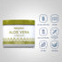 Aloe Vera Cream bottle with icons indicating gluten, wheat, soy, milk, lactose, artificial additives free, non-GMO, vegetarian.