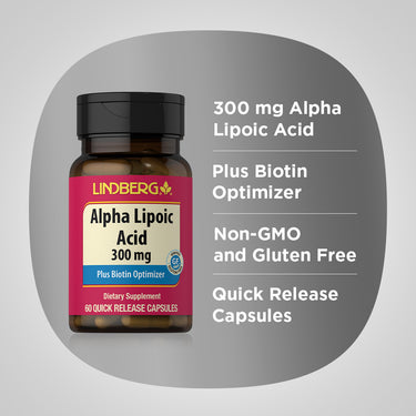 Alpha Lipoic Acid, 300 mg, 60 Quick Release Capsules