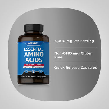 AminoFit Essential Amino Acids, 180 Quick Release Capsules
