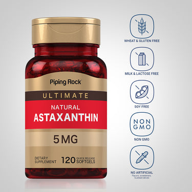 Astaxanthin, 5 mg, 120 Quick Release Softgels