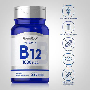 B-12, 1000 mcg, 220 Tablets