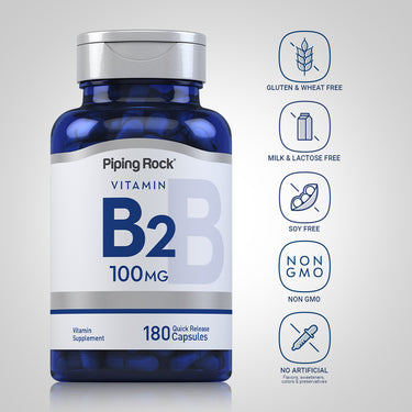 B-2 (Riboflavin), 100 mg, 180 Quick Release Capsules