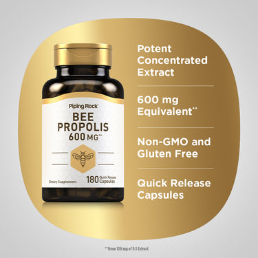 Bee Propolis, 600 mg, 180 Quick Release Capsules