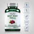 Beet Root bottle with icons indicating gluten & wheat free, milk & lactose free, soy free, non-GMO, no artificial additives.
