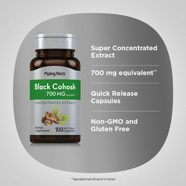 Black Cohosh, 700 mg, 100 Quick Release Capsules
