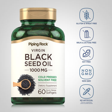 Black Seed Oil, 1000 mg, 60 Quick Release Softgels