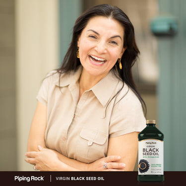 Black Seed Oil (Cumin Seed) - Cold Pressed, 16 fl oz (473 mL) Bottle