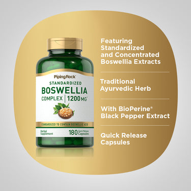 Boswellia Serrata, 1200 mg, 180 Quick Release Capsules