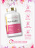 Carlyle for Her Myo-Inositol bottle with icons indicating Gluten & Wheat Free, Soy Free, Milk & Lactose Free, No Artificial colors, flavors, sweeteners, or preservatives, and Our Non-GMO Pledge.