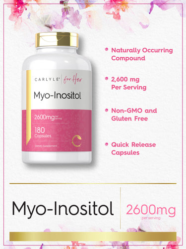 Graphic stating Naturally Occurring Compound, 2,600 mg Per Serving, Non-GMO and Gluten Free, Quick Release Capsules