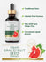 Product graphic stating Traditional Herb, Alcohol Free Formula, Non-GMO and Gluten Free, Convenient Liquid Extract, Liquid Grapefruit Seed Extract.