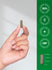 Quick release capsule shown in hand for size reference, measuring 3/4 in, with graphic stating 100% Highest Quality Guaranteed, Only Superior Ingredients