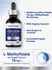 raphic stating 25,000 mcg DFE of Folate (15 mg L-Methylfolate) Per Serving, With Organic Glycerin, Also Known as 5-MTHF, Convenient Liquid Formula