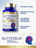 Graphic stating Therapeutic Grade, Naturally-Occurring Petasins, Pyrrolizidine Alkaloid (PA) Free Formula, Quick Release Capsules