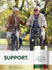 Lifestyle image of older adults riding bicycles outdoors with Carlyle Coleus Forskohlii 625MG bottle and graphic stating SUPPORT.