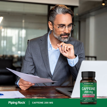 Caffeine 200 mg with Green Tea Extract, 120 Tablets