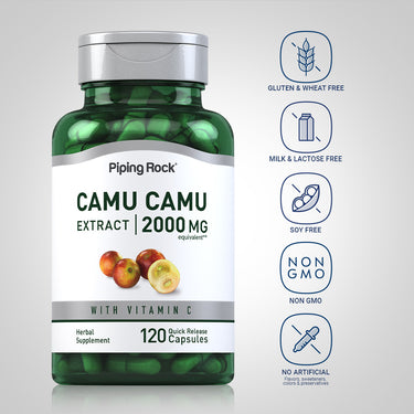 Camu Camu Extract, 2000 mg, 120 Quick Release Capsules