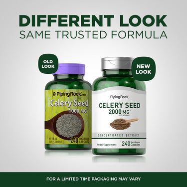 Celery Seed, 2000 mg (per serving), 240 Quick Release Capsules