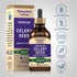 Celery Seed bottle with icons indicating Gluten & Wheat Free, Milk & Lactose Free, NON GMO, Vegan, No Artificial Additives.