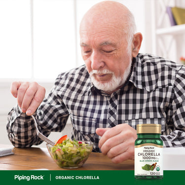 Chlorella (Organic), 1000 mg (per serving), 120 Vegetarian Tablets