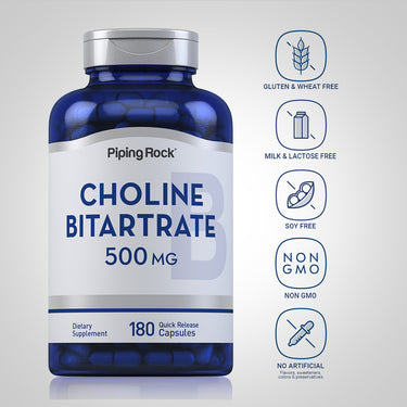 Choline, 500 mg, 180 Quick Release Capsules