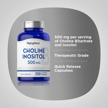 Choline Inositol, 500 mg, 200 Quick Release Capsules