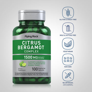 Citrus Bergamot Complex, 1500 mg (per serving), 100 Vegetarian Capsules