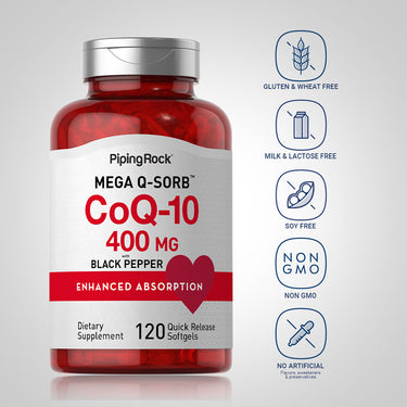 CoQ10, 400 mg, 120 Quick Release Softgels