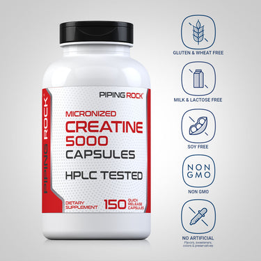 Creatine (Micronized), 5000 mg, 150 Quick Release Capsules
