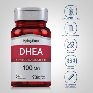 DHEA, 100 mg, 90 Quick Release Capsules