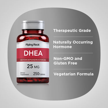 DHEA, 25 mg, 250 Tablets